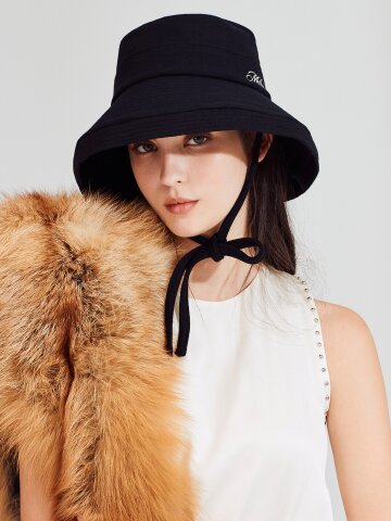 비비안 커브 브림 와이드햇 (2colors)