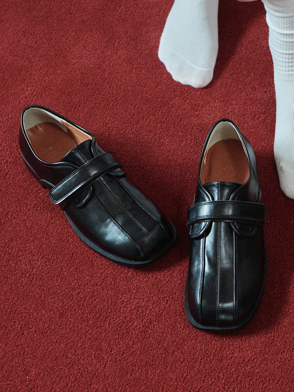 Square Strap Loafers (att009-1)