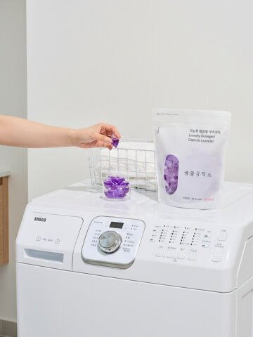 생활공작소 통돌이 드럼세탁기 고농축 캡슐 세제 100개입