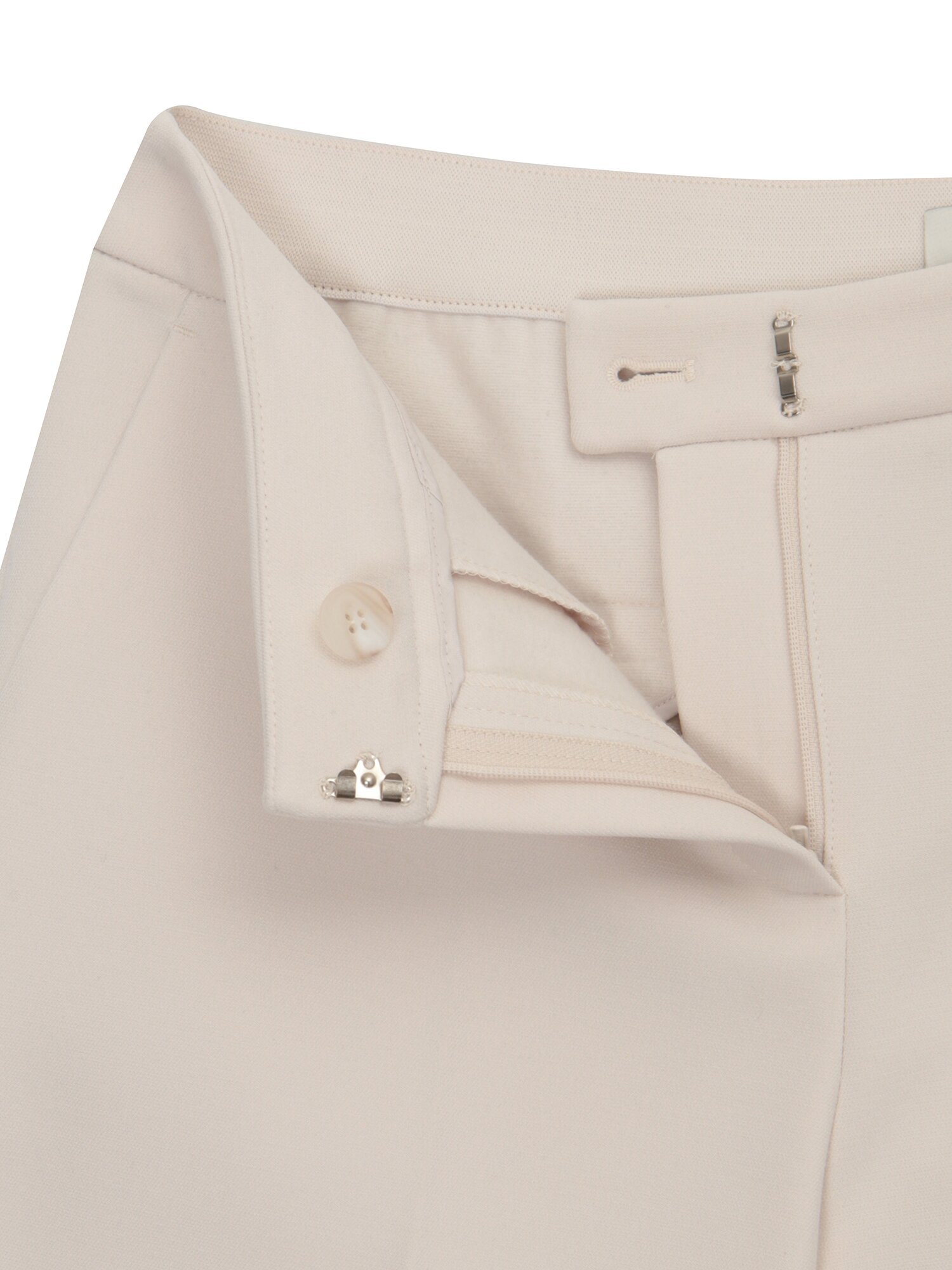 기모 세미 와이드핏 슬랙스 팬츠 (IVORY)