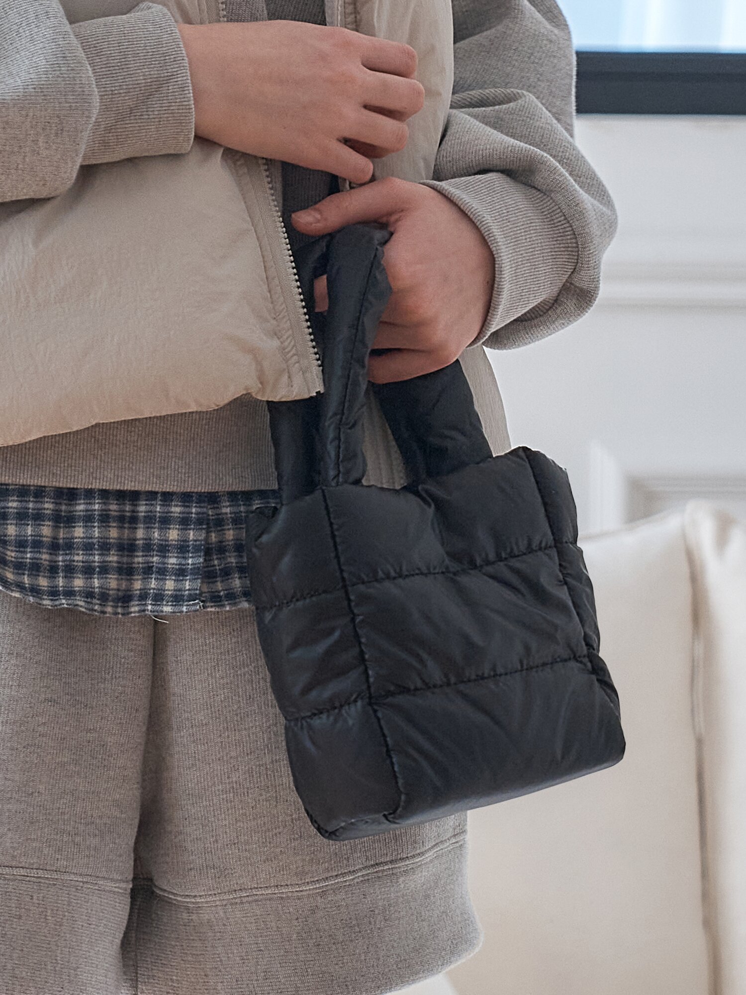 PADDED QUILTED TODD BAG