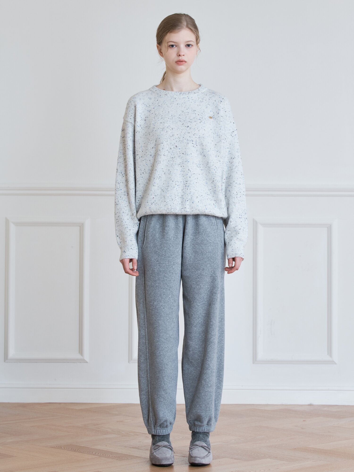 NEPPED ROUND KNIT