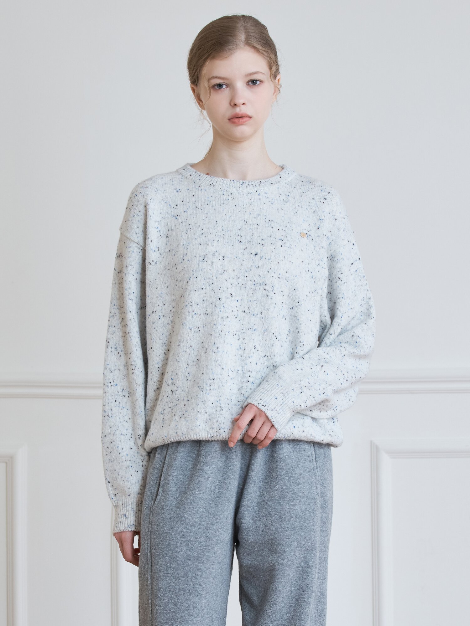 NEPPED ROUND KNIT