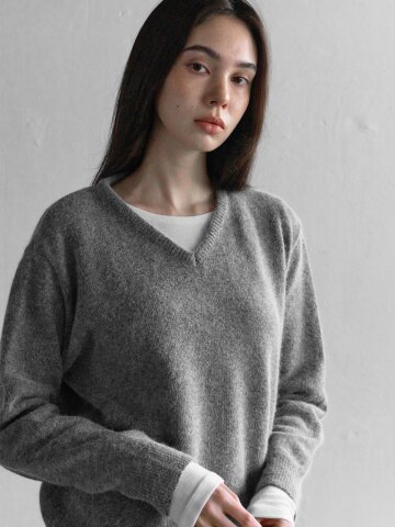 2511 WARM LAYER V-KNIT  MELANGE