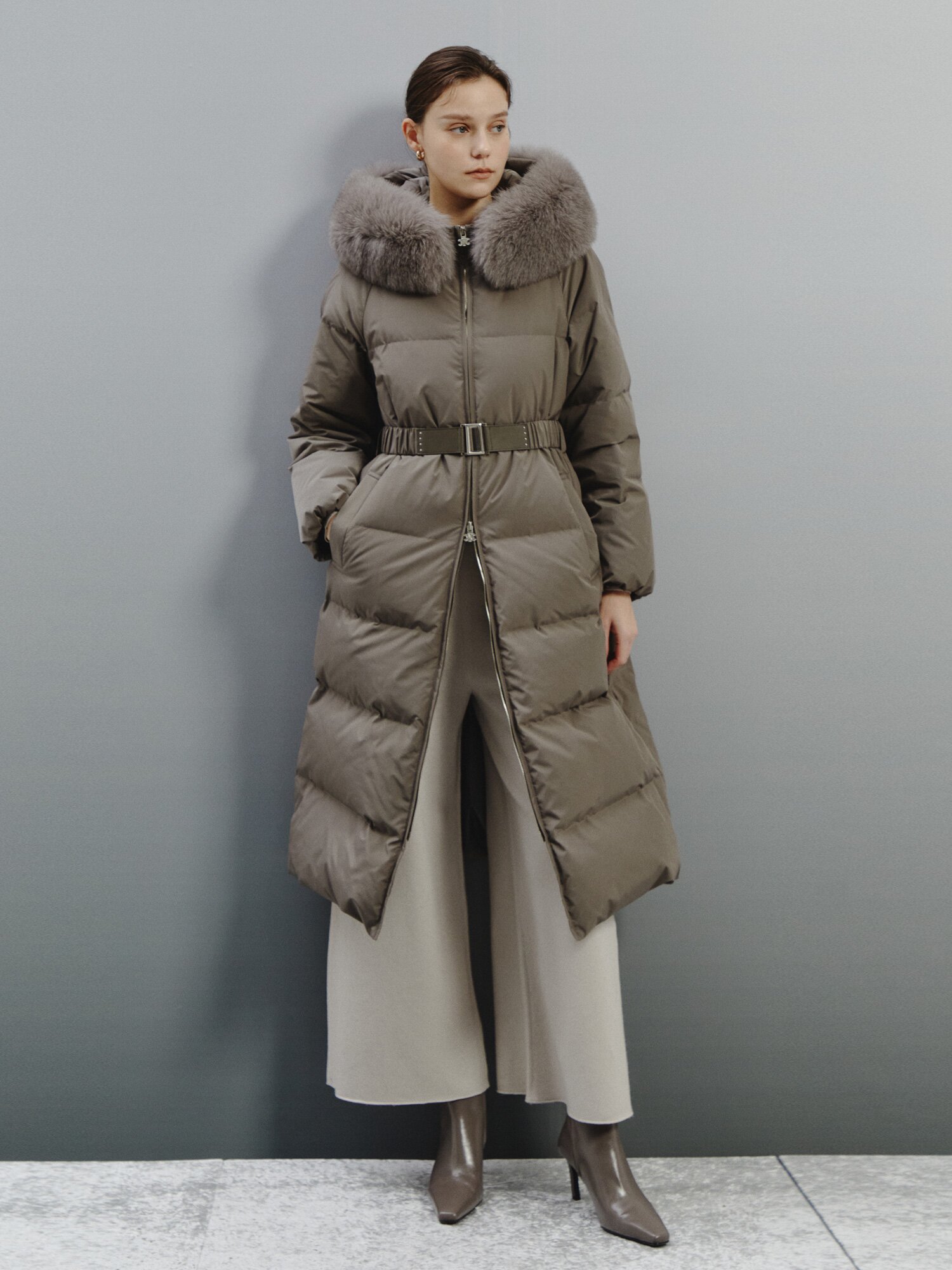 캐시미어 블렌드 컴포트 니트 팬츠 (LIGHT BEIGE)