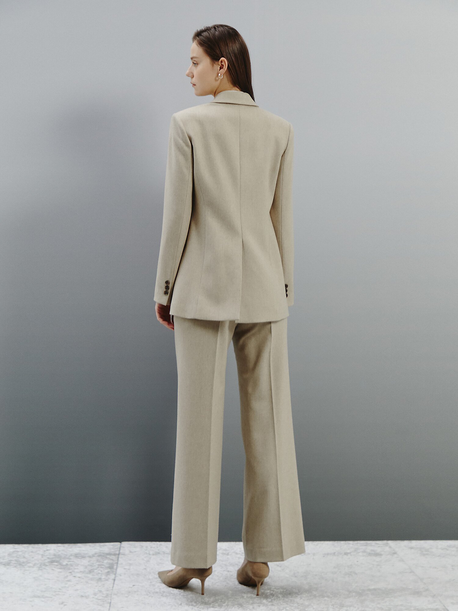 소프트 울 핏 웜 테일러드 재킷 (OATMEAL)