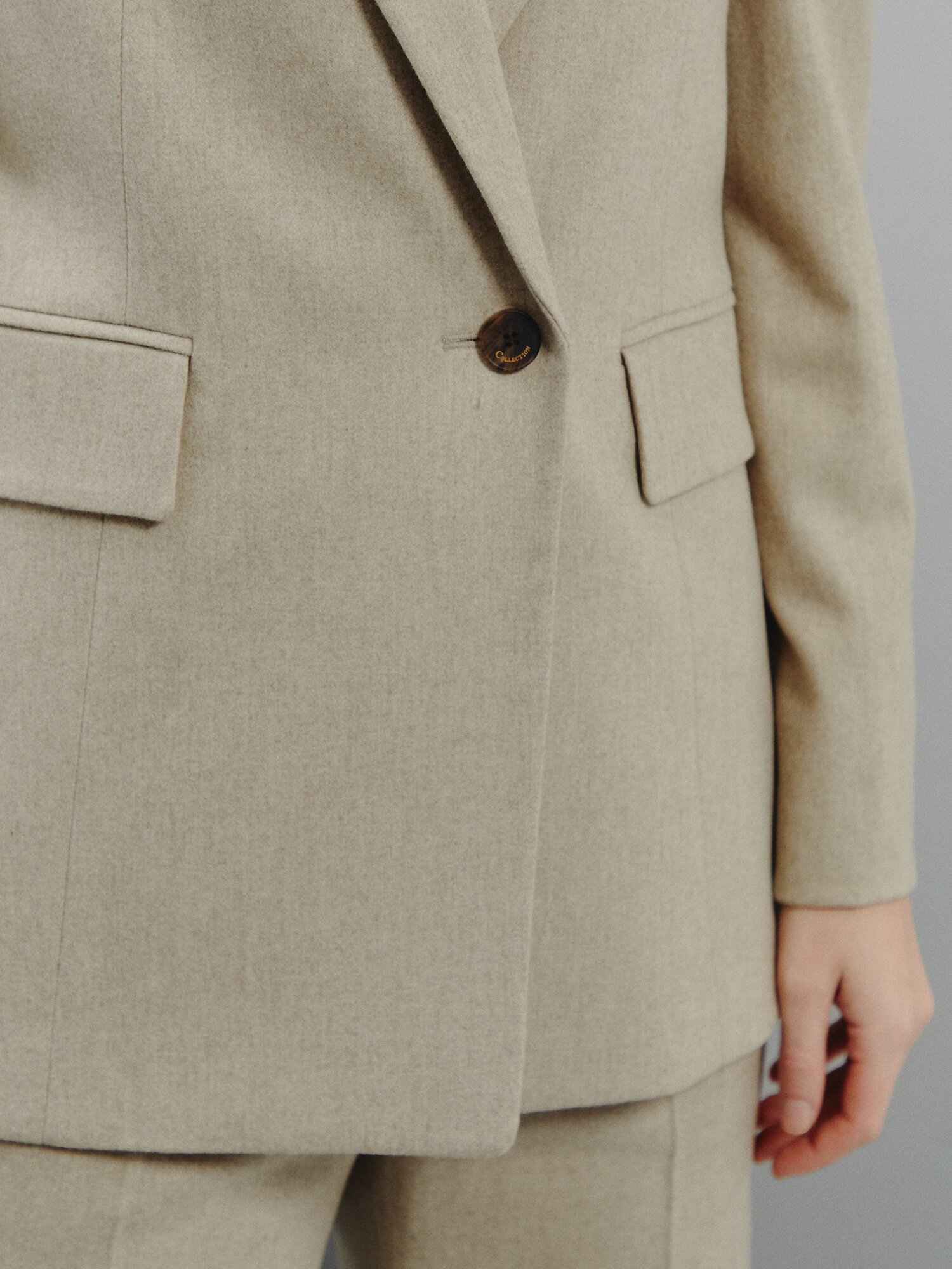 소프트 울 핏 웜 테일러드 재킷 (OATMEAL)