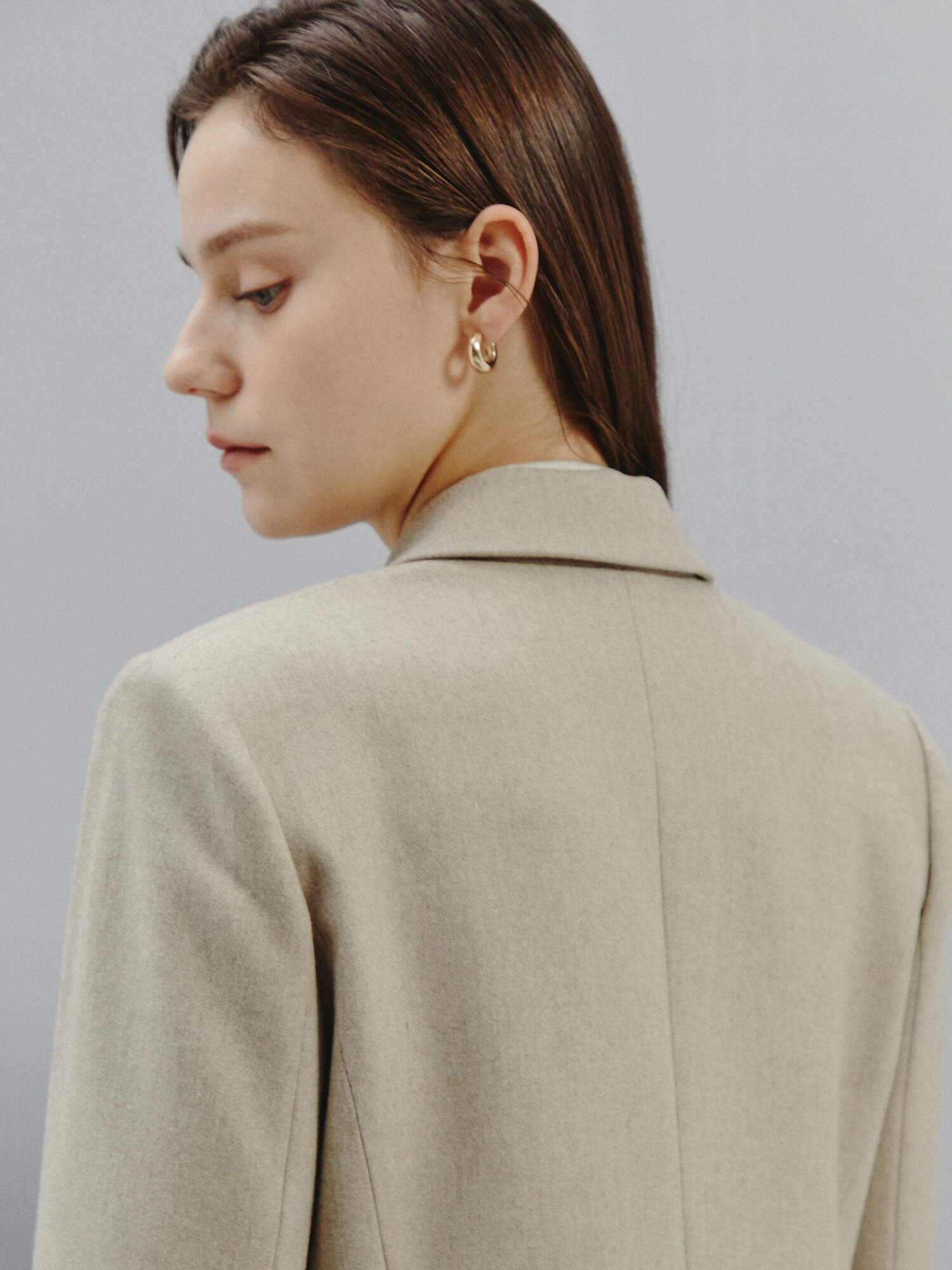 소프트 울 핏 웜 테일러드 재킷 (OATMEAL)