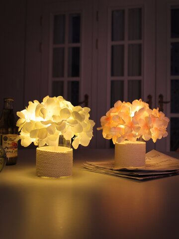 수국 화병 LED 무드등