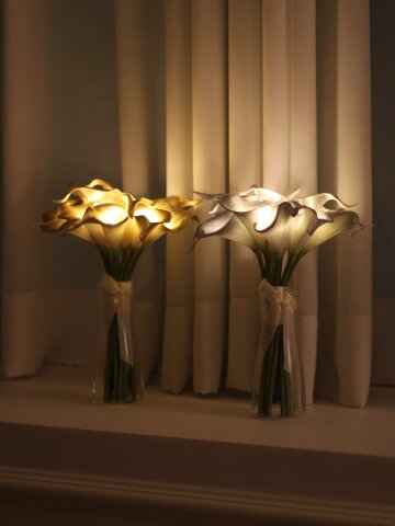 골드 실버 카라 부케 LED 무드등