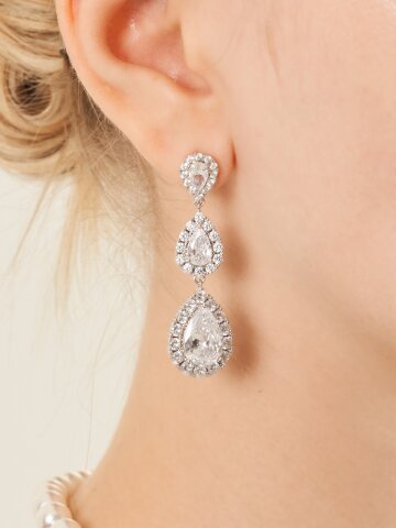 18K GF 빅 드롭 물방울 귀걸이 GI8KPEE063

