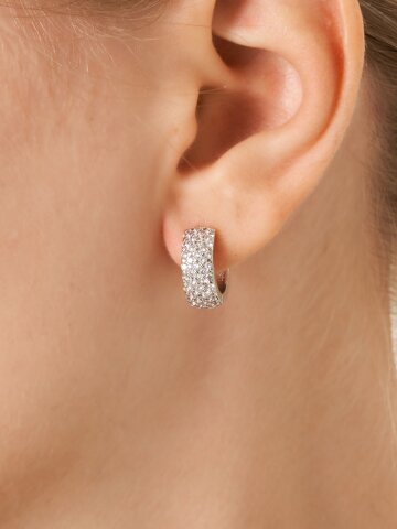 18K GF 지르코니아 볼드 원터치 귀걸이 GI8KPEE064
