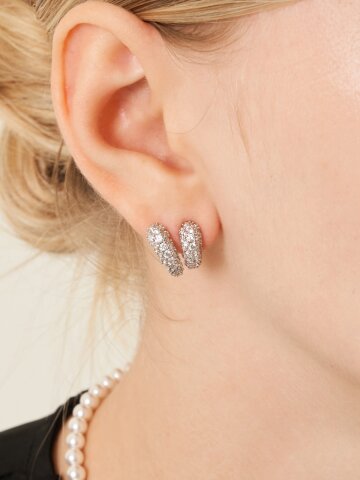 18K GF 언발 커브 귀걸이 GI8KPEE068
