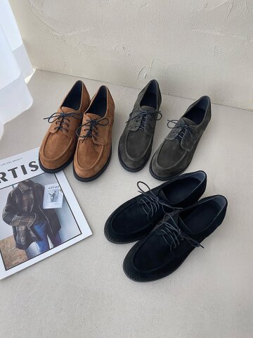 테런 스웨이드 로퍼_3color 4cm ODRD24059