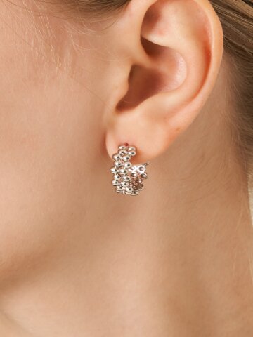 볼드 버블 볼 귀걸이 GISVEE165 (실버925 PIN)

