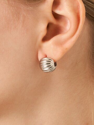 빅 쉘 원터치 볼 귀걸이 GISVEE166 (SILVER925 PIN)

