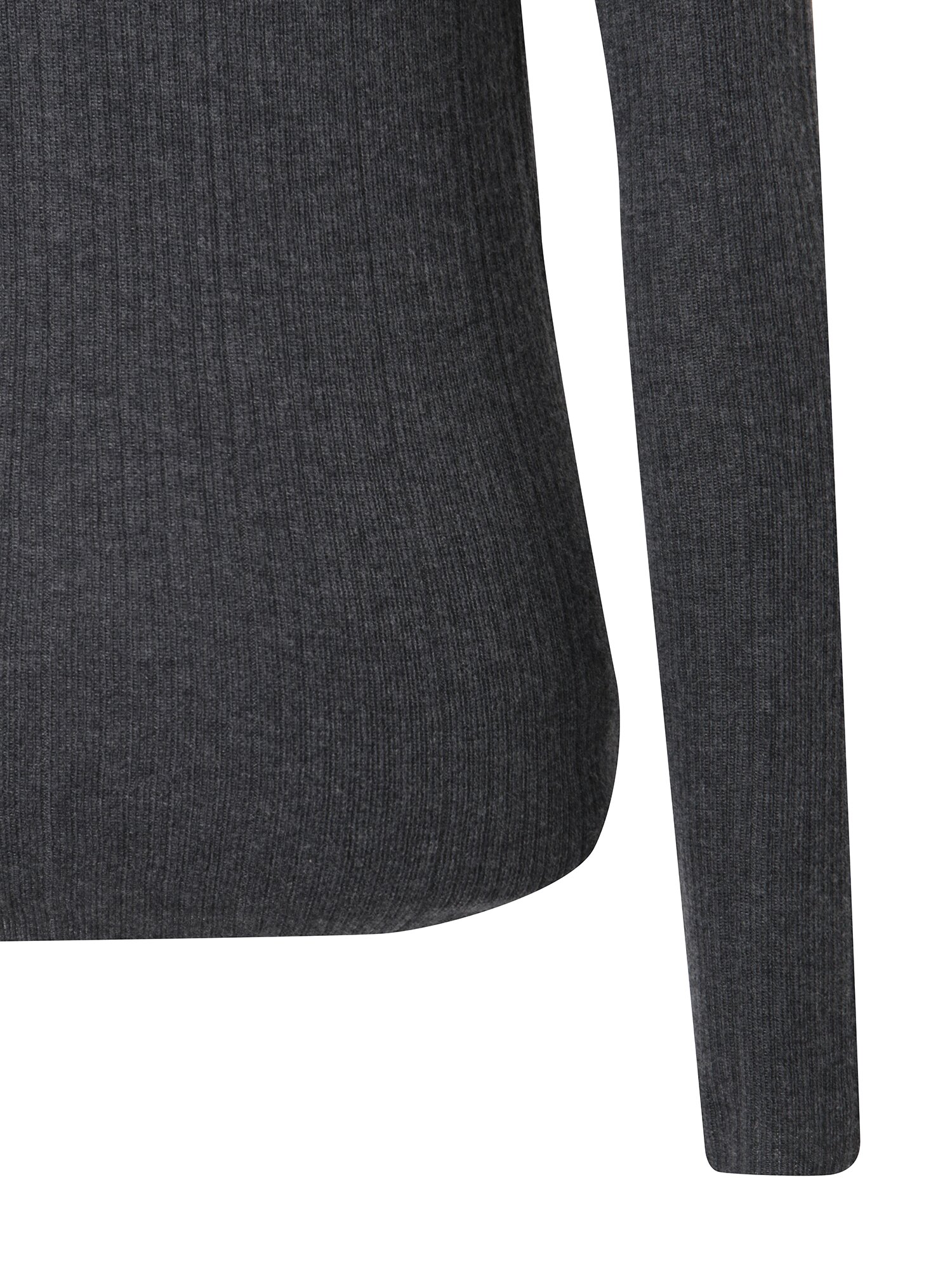 칼라넥 레이어드 풀오버 니트 (DARK GREY)