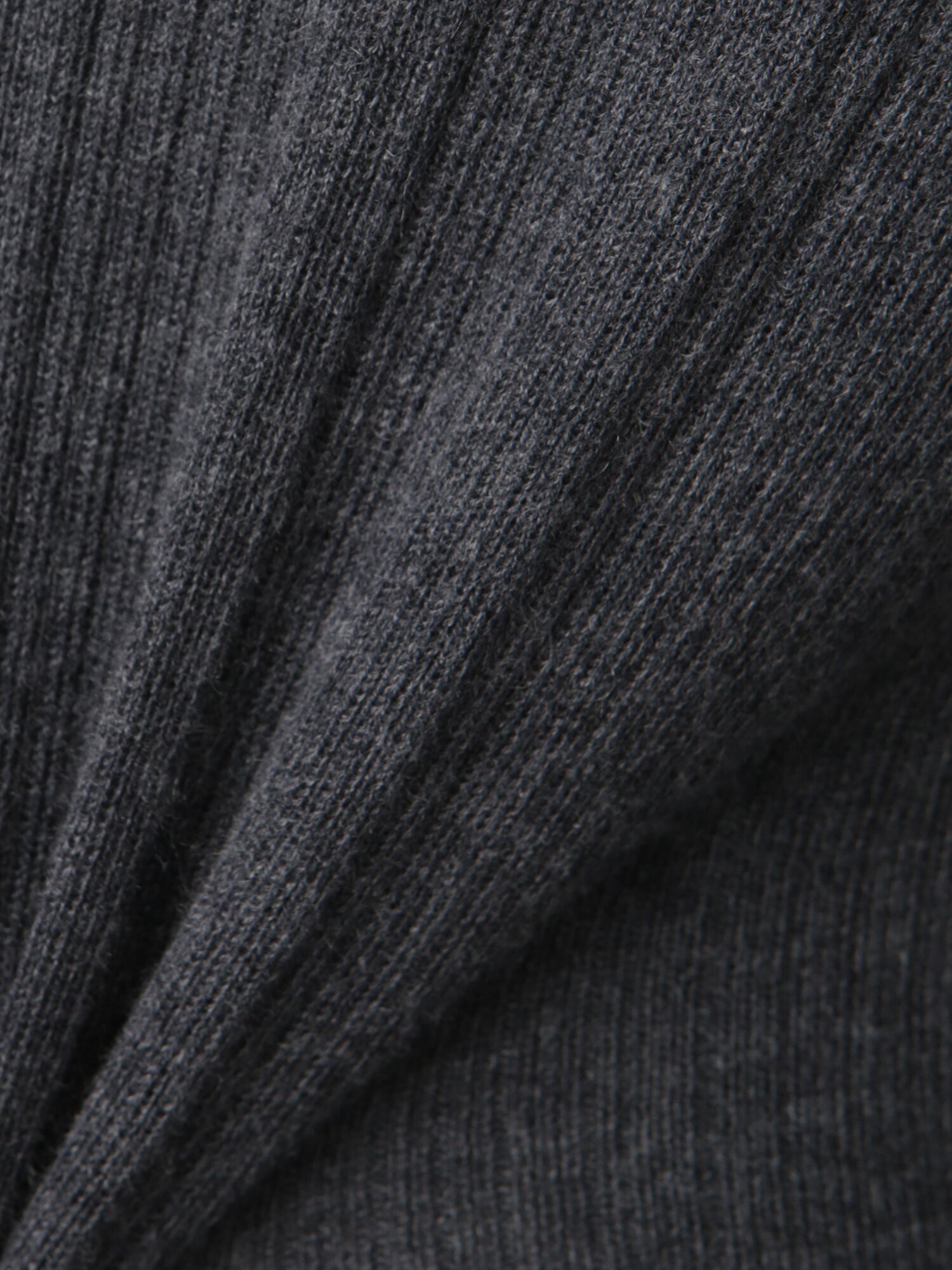 칼라넥 레이어드 풀오버 니트 (DARK GREY)
