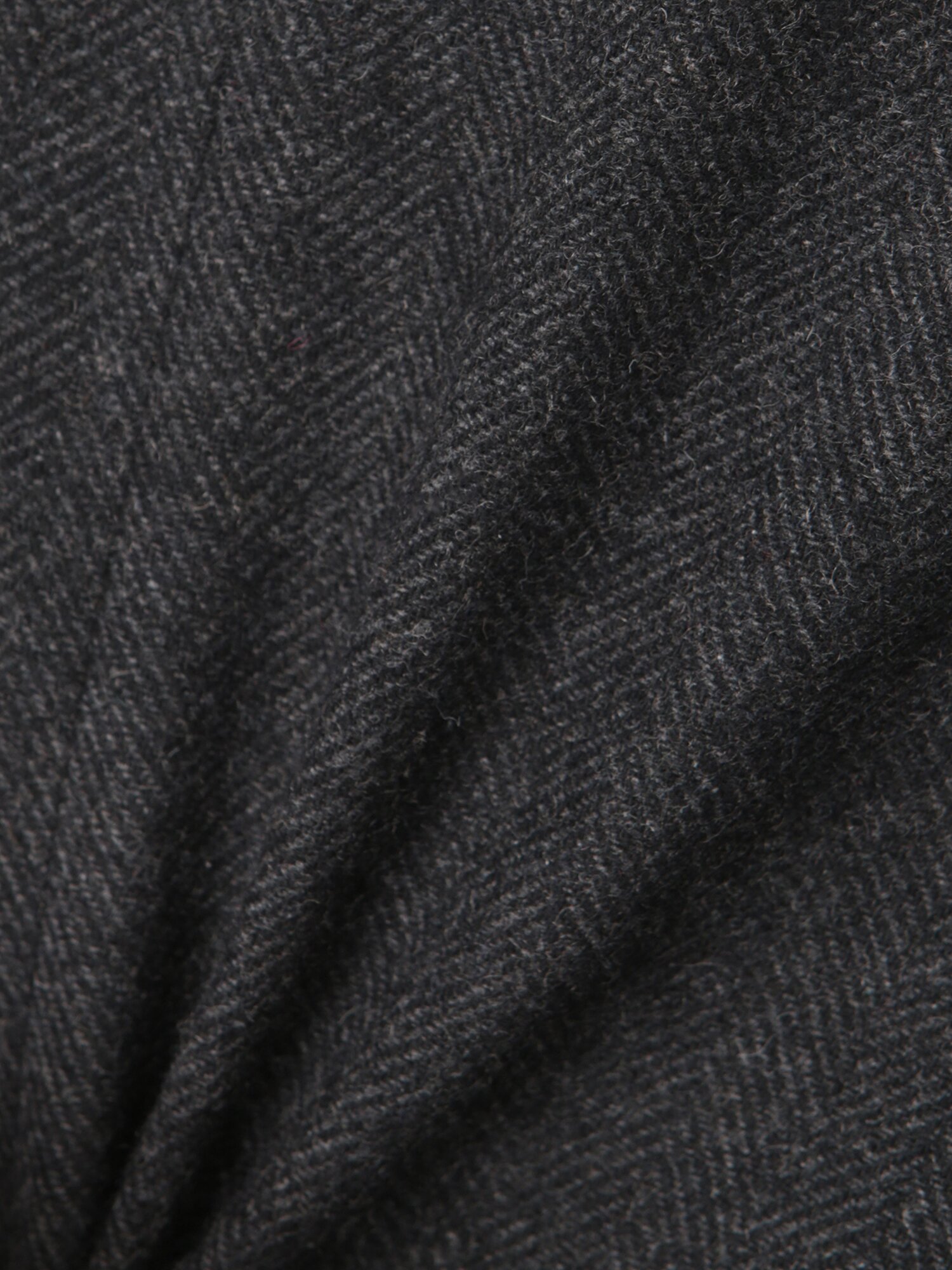 울 블렌드 헤링본 투 버튼 재킷 (DARK GREY)