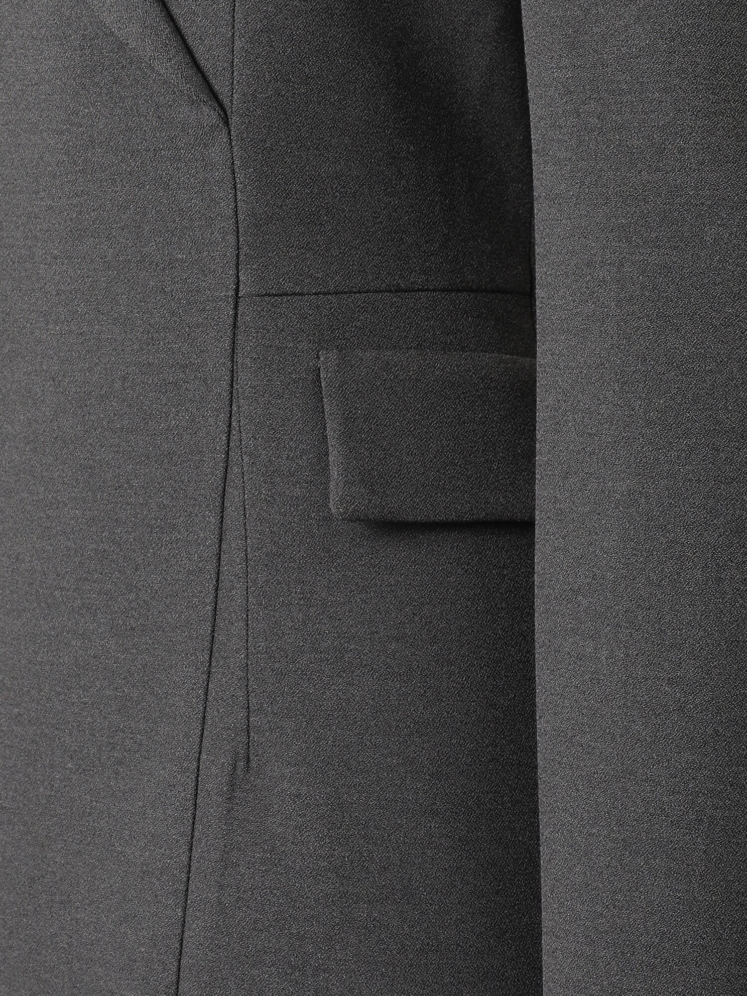 피크드 라펠 테일러드 롱 원피스 (GREY)