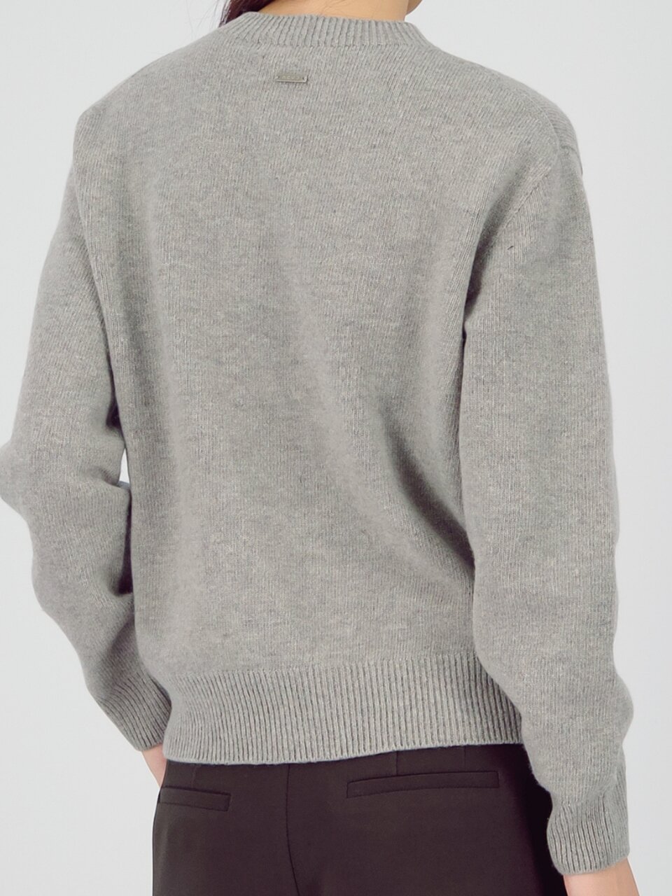 Round Wool Knit _Grey
