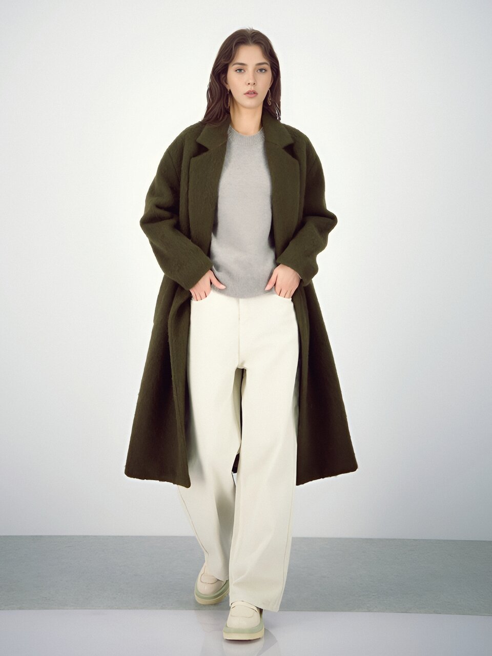 Round Wool Knit _Grey