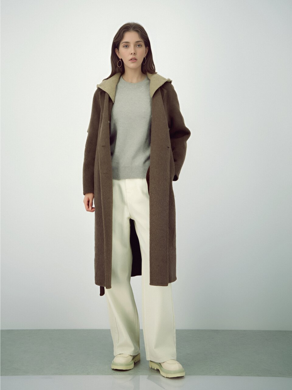 Round Wool Knit _Grey
