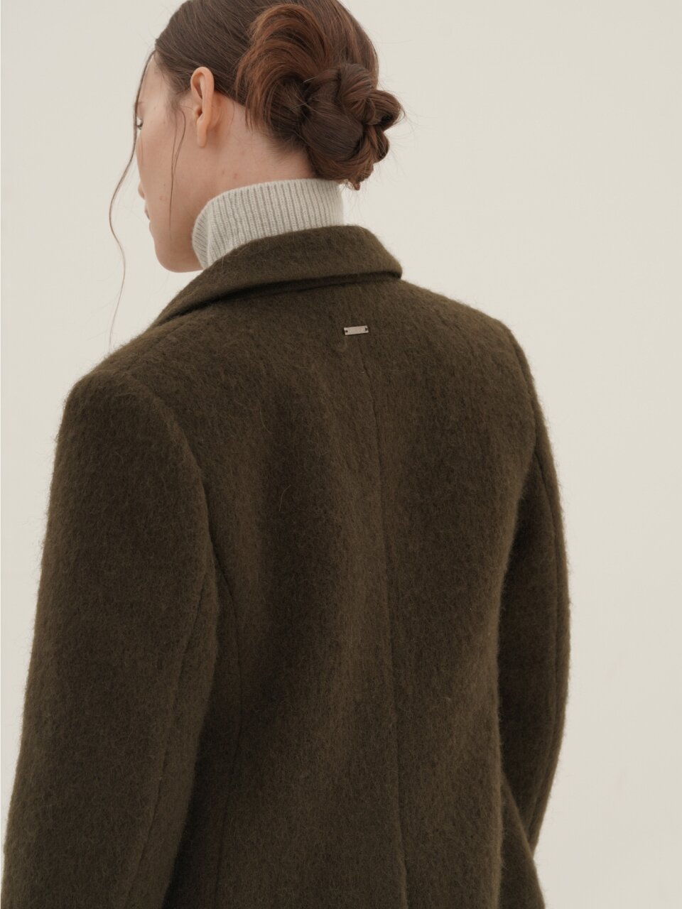 Alpaca Coat Jacket _Brown
