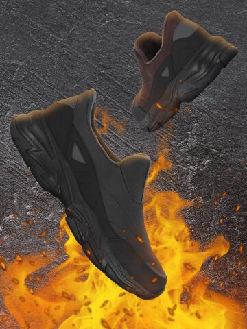 PWX 바로인 코모도 털방한슈즈 방한화 [사은품털슬리퍼증정]