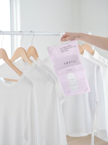 3+3 생활공작소 퍼퓸 옷걸이형 제습제 200g 화이트머스크향