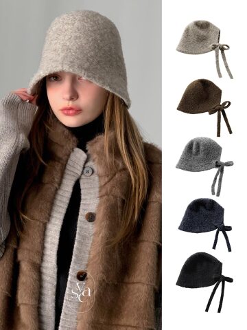 Buckle Knit Bucket Hat (5colors)