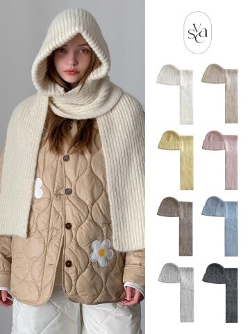 Soft Touch Hood Warmer Muffler (8colors)