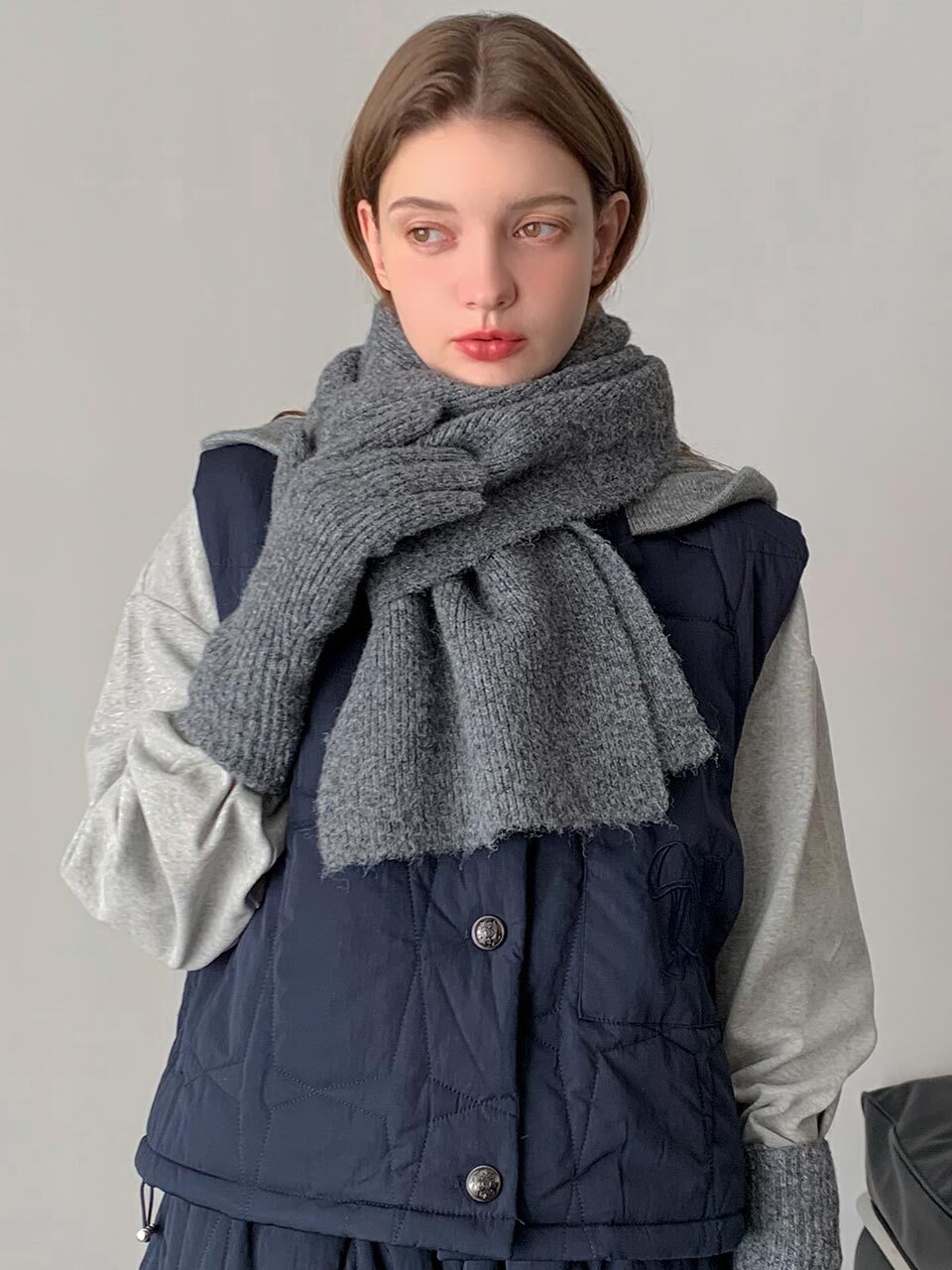 [SET] Golgi Knit Muffler + Gloves Set (8colors)