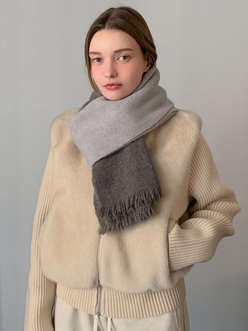 Solid Two-Tone Muffler (6colors)