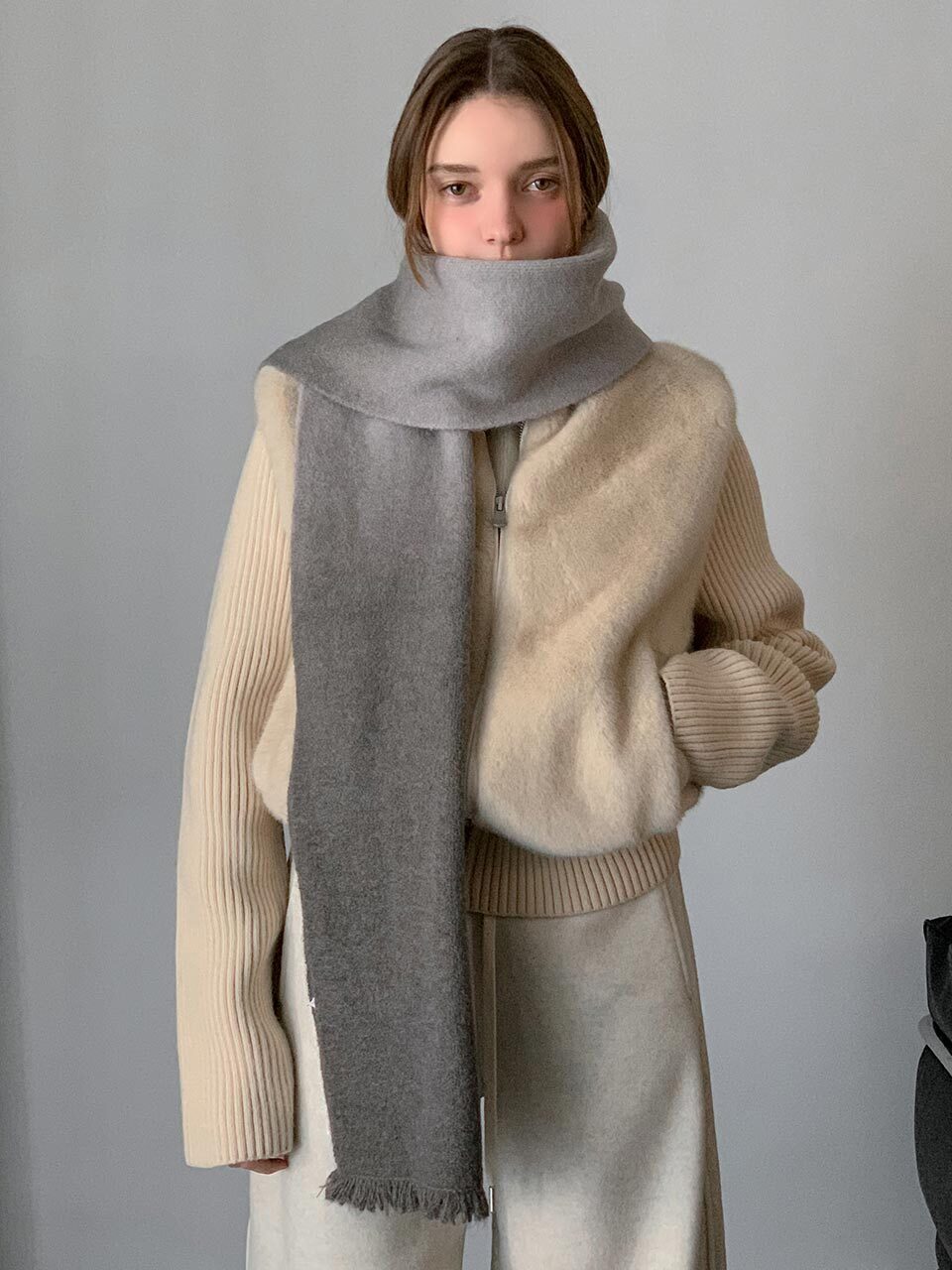 Solid Two-Tone Muffler (6colors)