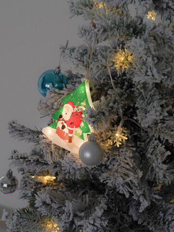 크리스마스 LED 눈꽃 앵두 펜던트 오너먼트 장식 조명 모음 11종 택 1 (건전지 포함)