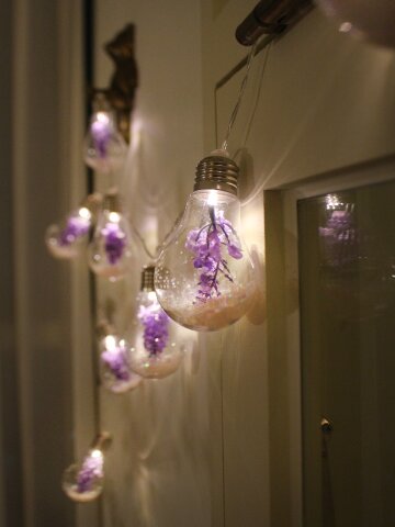 라벤더 가랜드 LED 줄조명 무드등