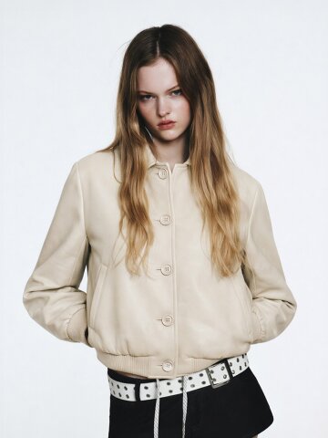 리파인드 버튼 업 램스킨 블루종_SOJK251107