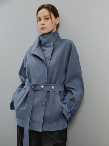 모던 바이브 벨티드 트렌치 