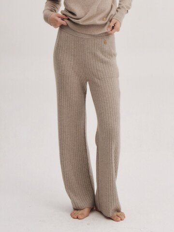 캐시미어100% 마논 골지 니트 팬츠_STPT251001