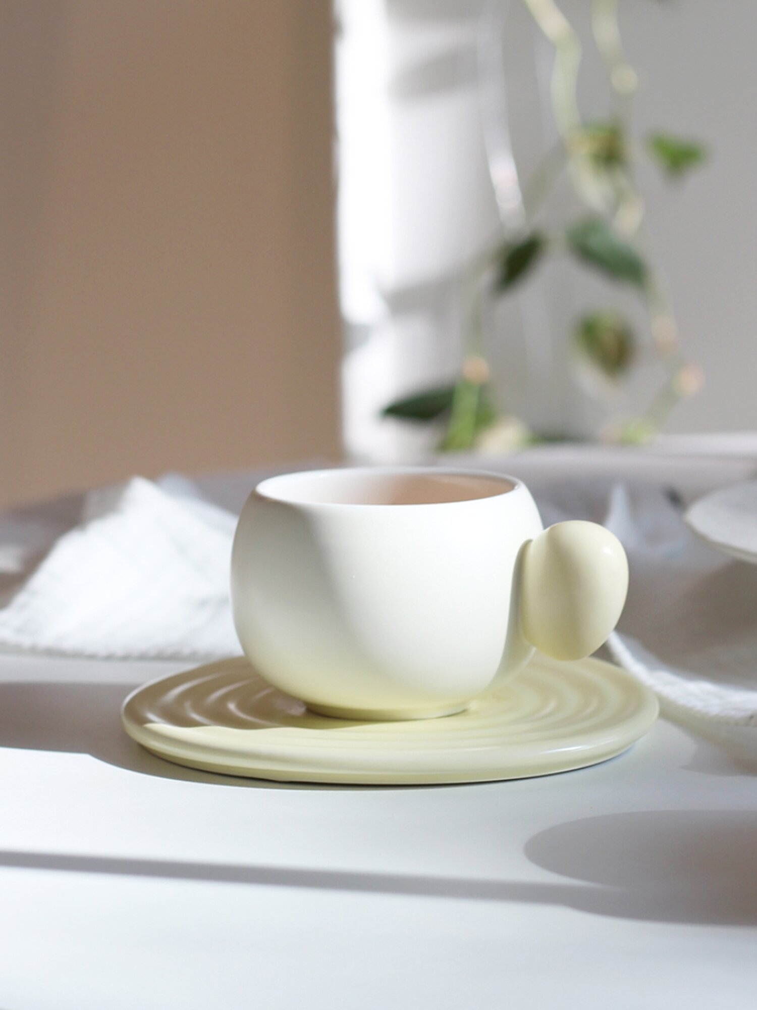 파스텔 봉봉 컵+커피잔 세트 3컬러