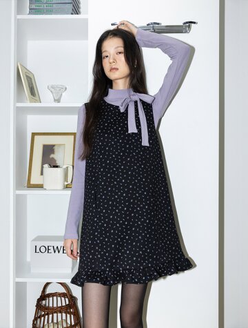 IT_Taro purple top and velvet dress set