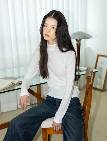 IT_High neck close-fitting top_5color