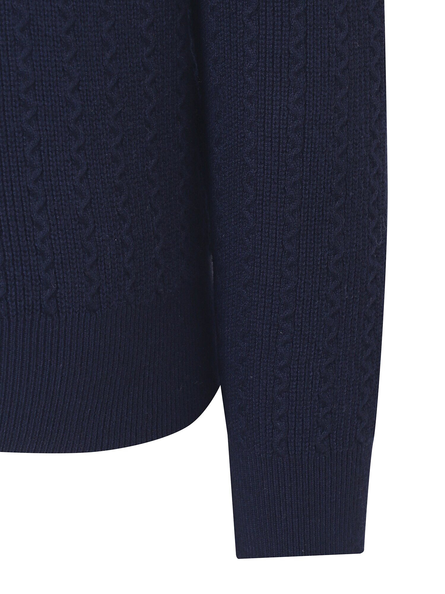 데님 칼라 니트 가디건 (NAVY)