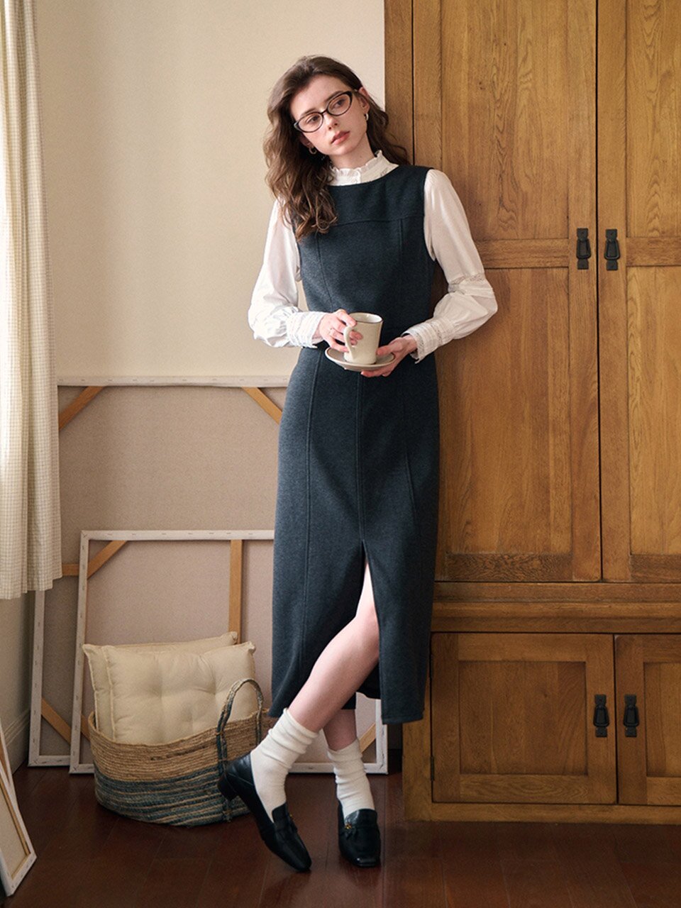 SR_Acetate two vest dress