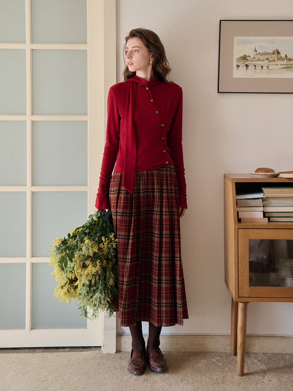 SR_Placket long sleeve knit