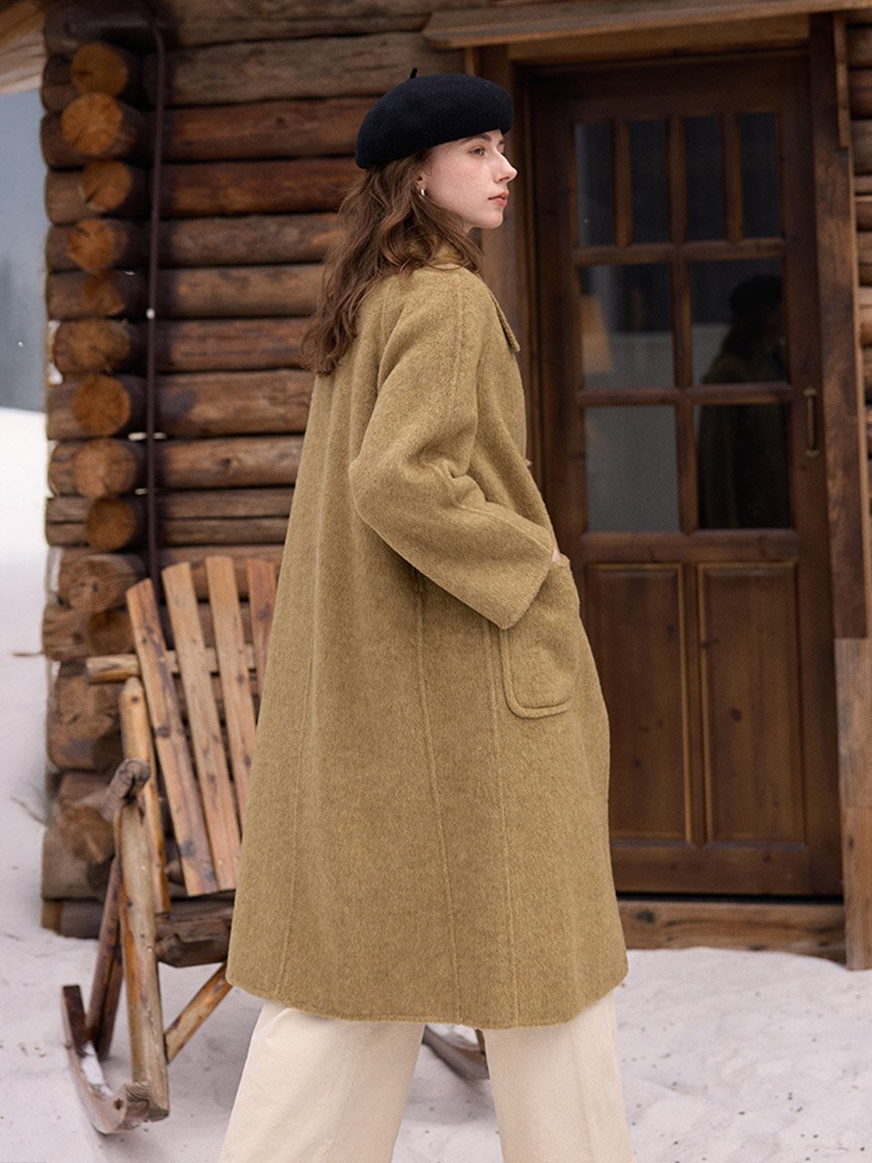 SR_Buckle horn lapel coat