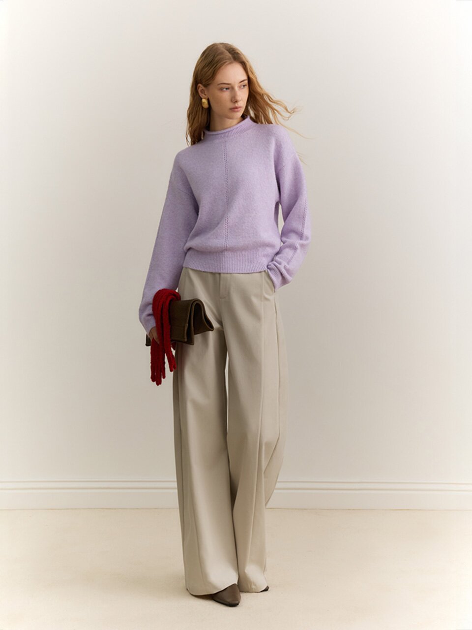 YY_Semi-turtleneck warm knit_2color