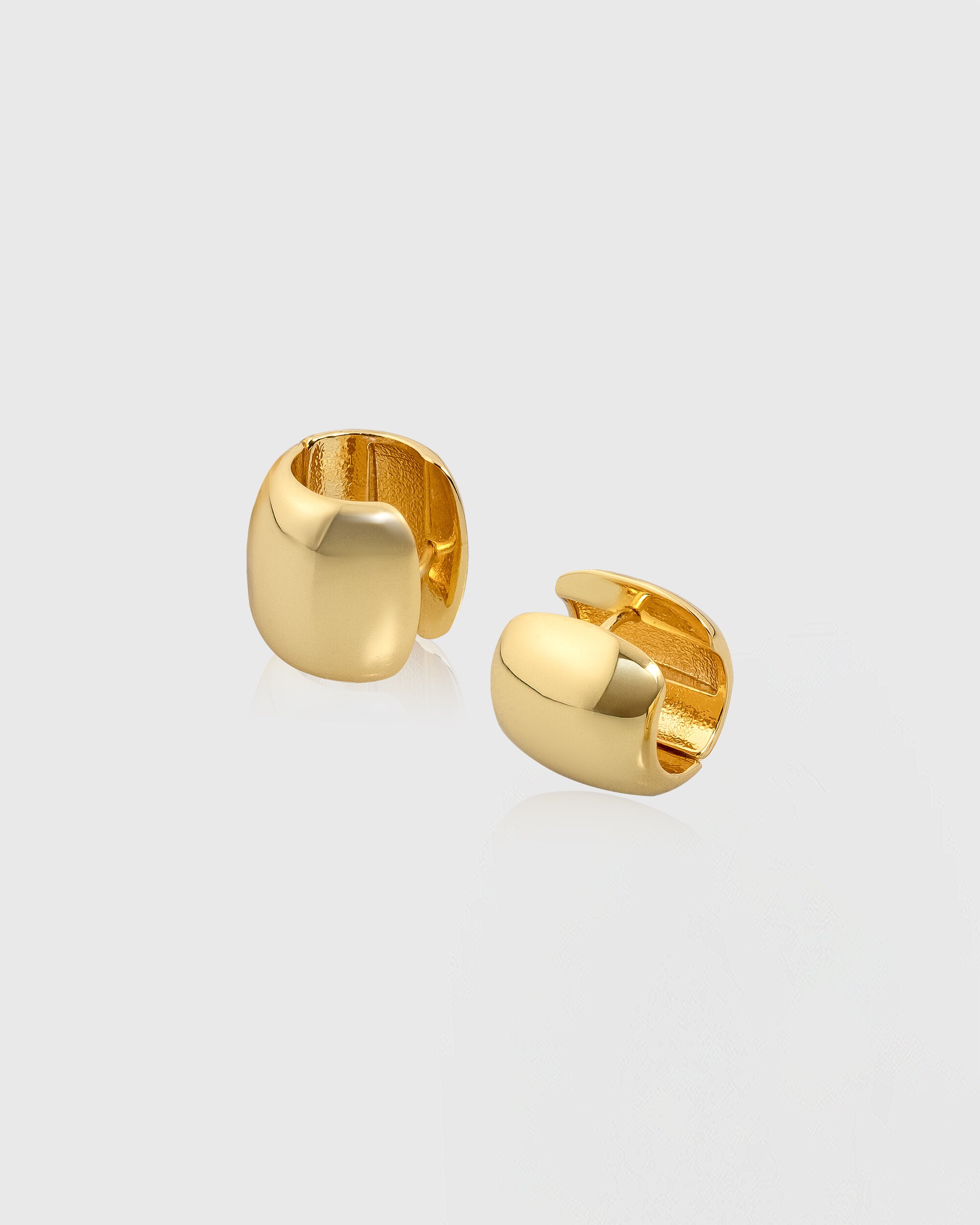 [컨젠] Satin Hoop Earrings 새틴 후프 이어링