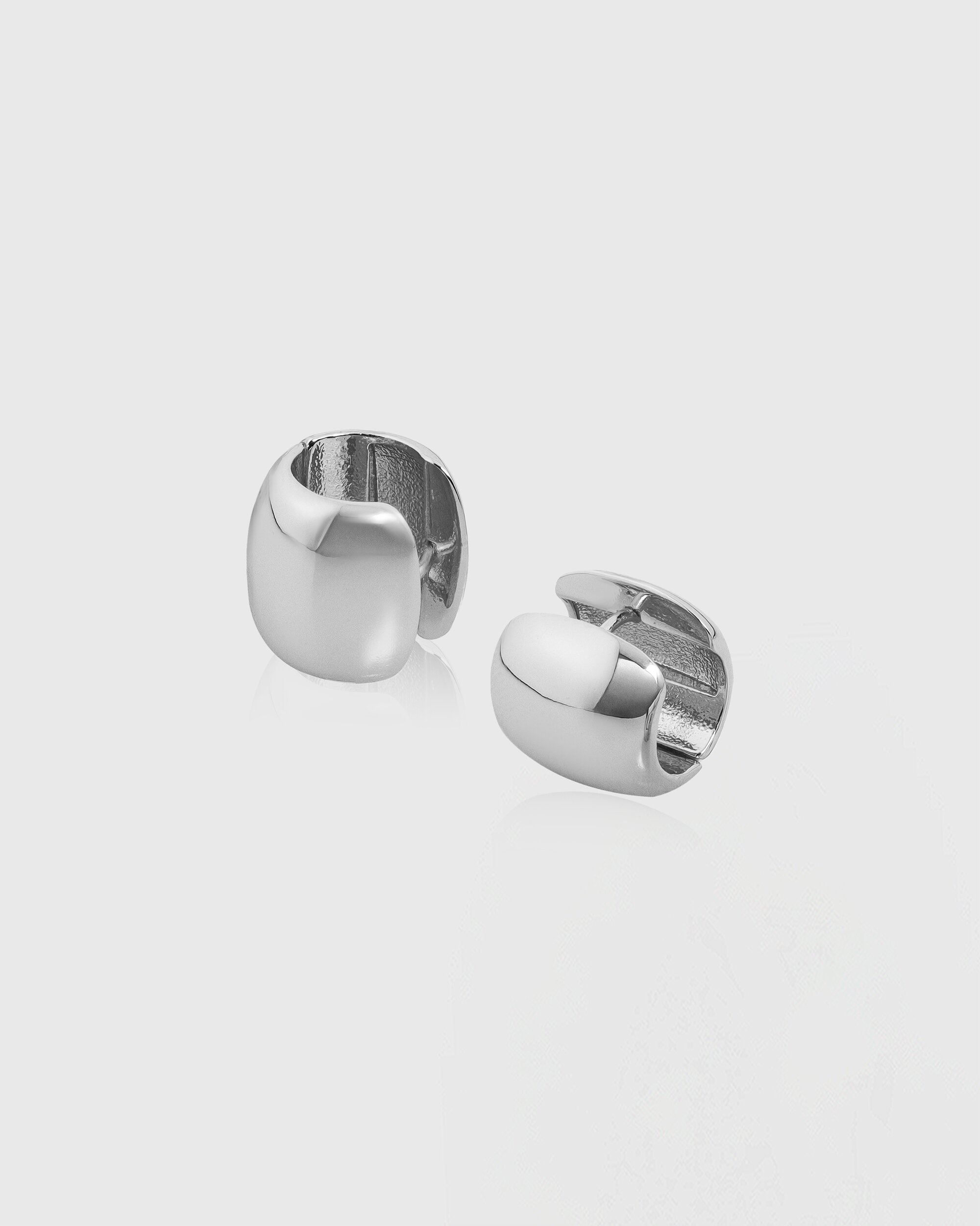 [컨젠] Satin Hoop Earrings 새틴 후프 이어링